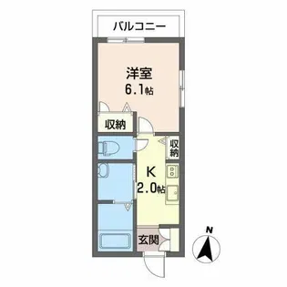 シャーメゾンコーストパート【0301号室】の間取り