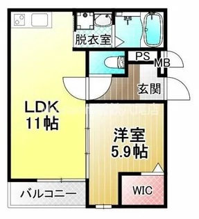 フェリシアーク加美【2階】の間取り