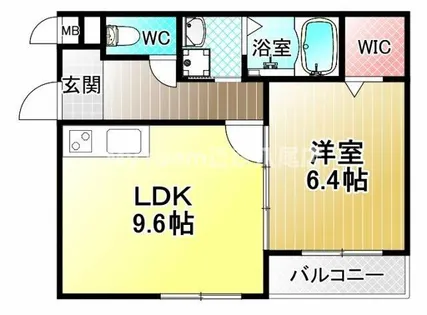 フェリシアーク加美【1階】の間取り