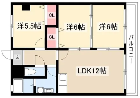 シンシアⅡ【3階】の間取り