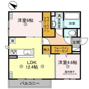 グランヴェールⅥ【2階】の間取り