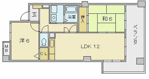 Sun・Cedar【603号室】の間取り