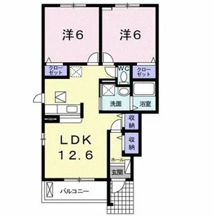 シンビオーズ【1階】の間取り