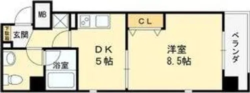W.O.B.HANATEN【2階】の間取り