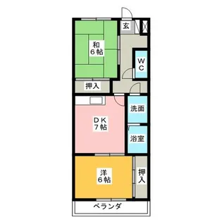 PARK SIDE HOUSE【2階】の間取り