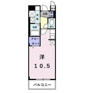 インヴィテ・ボヌ-ルⅠ番館【3階】の間取り