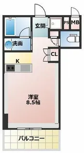 アーデンタワー南堀江【6階】の間取り