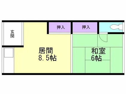 佐々木アパート【205号室】の間取り
