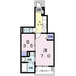 グランソレイユ 南【1階】の間取り