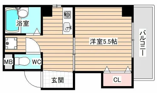 八幡ハイツ【3階】の間取り