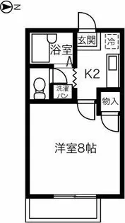 ブルーハイツ亜紗衣【103号室】の間取り