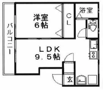 ホーエーハイツ【3階】の間取り