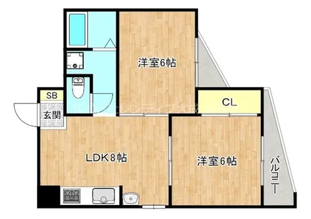 ドムスサガラ【6階】の間取り