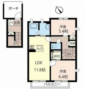 シャーメゾン和(なごみ)I【0201号室】の間取り