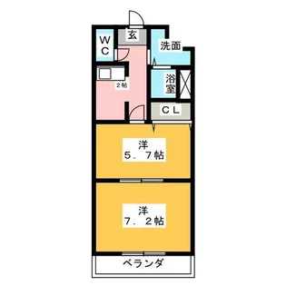 ルミエール宮脇【2階】の間取り