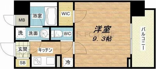 セイワパレス京町堀【6階】の間取り