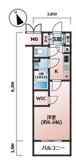 エスリード難波レジデンス【15階】の間取り