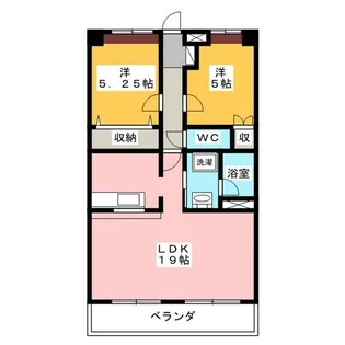 兼山マンション【5階】の間取り