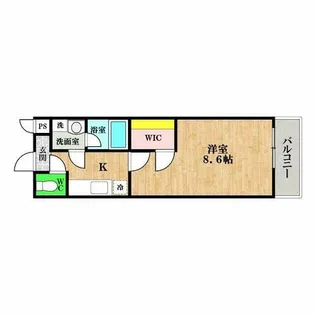 JUNEナンバ【3階】の間取り