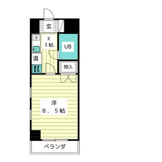 ラフィーネ新宿【2階】の間取り