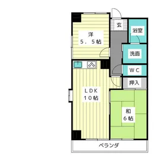 SHマンション名東【2階】の間取り