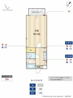 シルクヴィラ南福岡【8階】の間取り