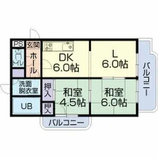 ネクストナカネ【307号室】の間取り