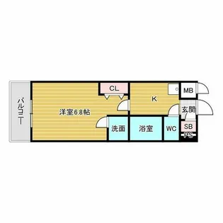 アクアプレイスOsakaT2【8階】の間取り