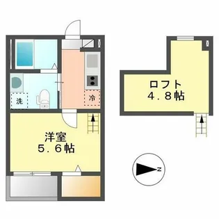 リベルテ(liberte)【102号室】の間取り