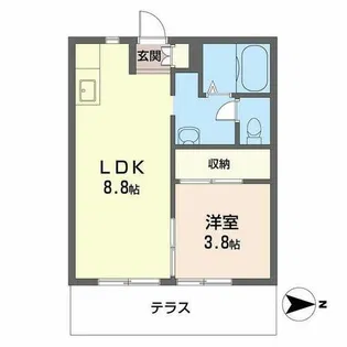 アースグリーン姫路【0101号室】の間取り