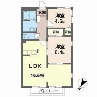 パストラルカーサ【0101号室】の間取り
