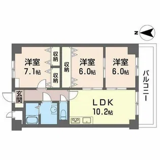 エムズコートソフィーナ【0202号室】の間取り