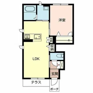 シャーメゾン和田【0101号室】の間取り