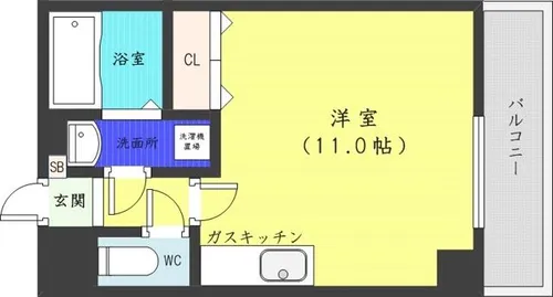 セントポーリアカルーア【5階】の間取り