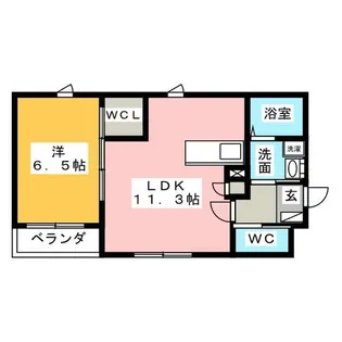 シティ六番町【4階】の間取り