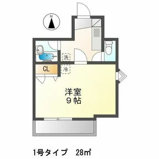 アンデックス折尾【3階】の間取り