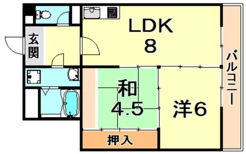 田中ハウス【2階】の間取り