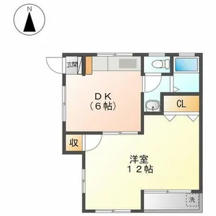 加藤ビル【305号室】の間取り