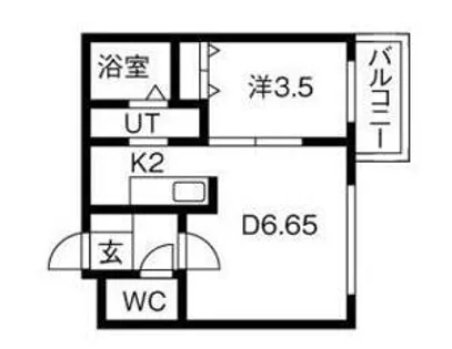 アスパイア琴似【3階】の間取り