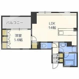 アーデンタワー福島ウエスト【9階】の間取り