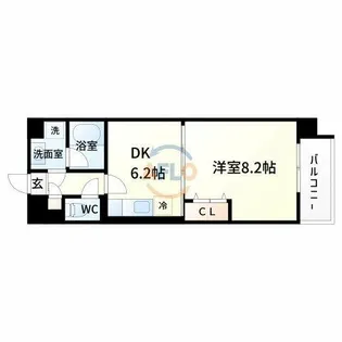ヴィレッジ蔵人【5階】の間取り