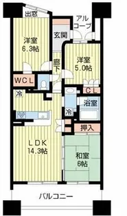 グランカーサ上前津【2階】の間取り