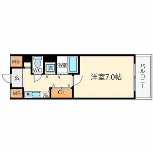 サムティ松屋町【4階】の間取り