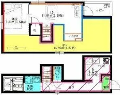 RadIAnce名城公園 S棟【2階】の間取り