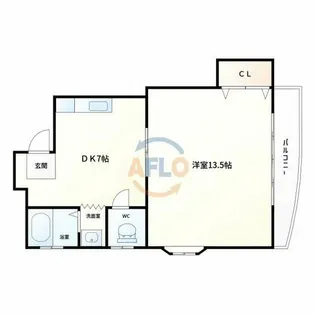 ラ・フォーレ諏訪【3階】の間取り