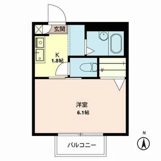 センプレヴェルデ【2階】の間取り