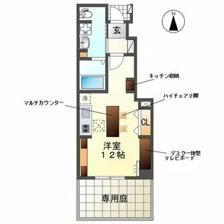 エアル(earl)【1階】の間取り