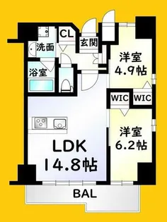 ピュアライフ金田【4階】の間取り