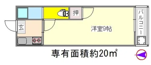 コーポミナミ【3階】の間取り