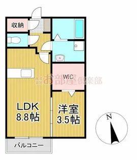 セゾンフィール【1階】の間取り